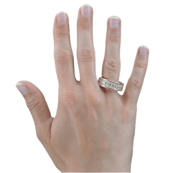 Bague Alliance en or jaune et diamants - Castafiore