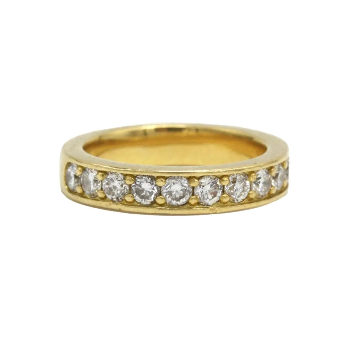 Bague Alliance en or jaune et diamants - Castafiore