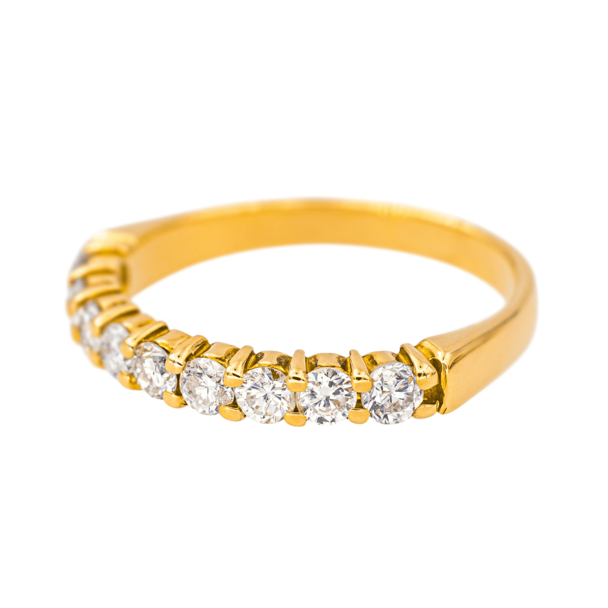 Bague Alliance en or jaune et diamants - Castafiore