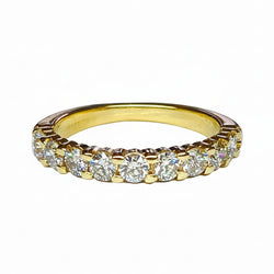 Bague Alliance en or jaune et diamants - Castafiore