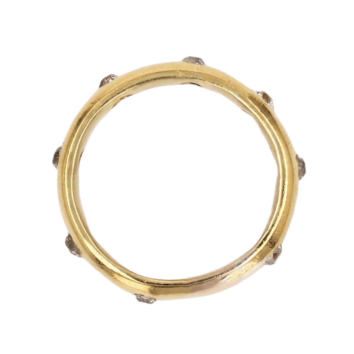 Bague Alliance en or jaune et diamants - Castafiore