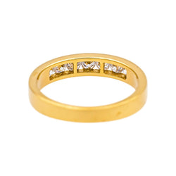 Bague Alliance en or jaune et diamants - Castafiore
