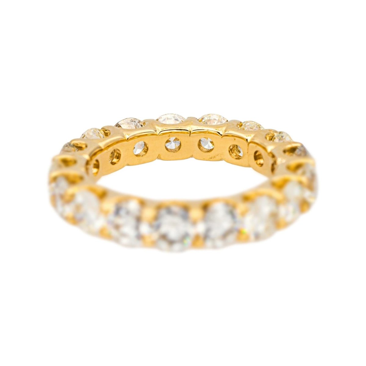 Bague Alliance en or jaune et diamants - Castafiore