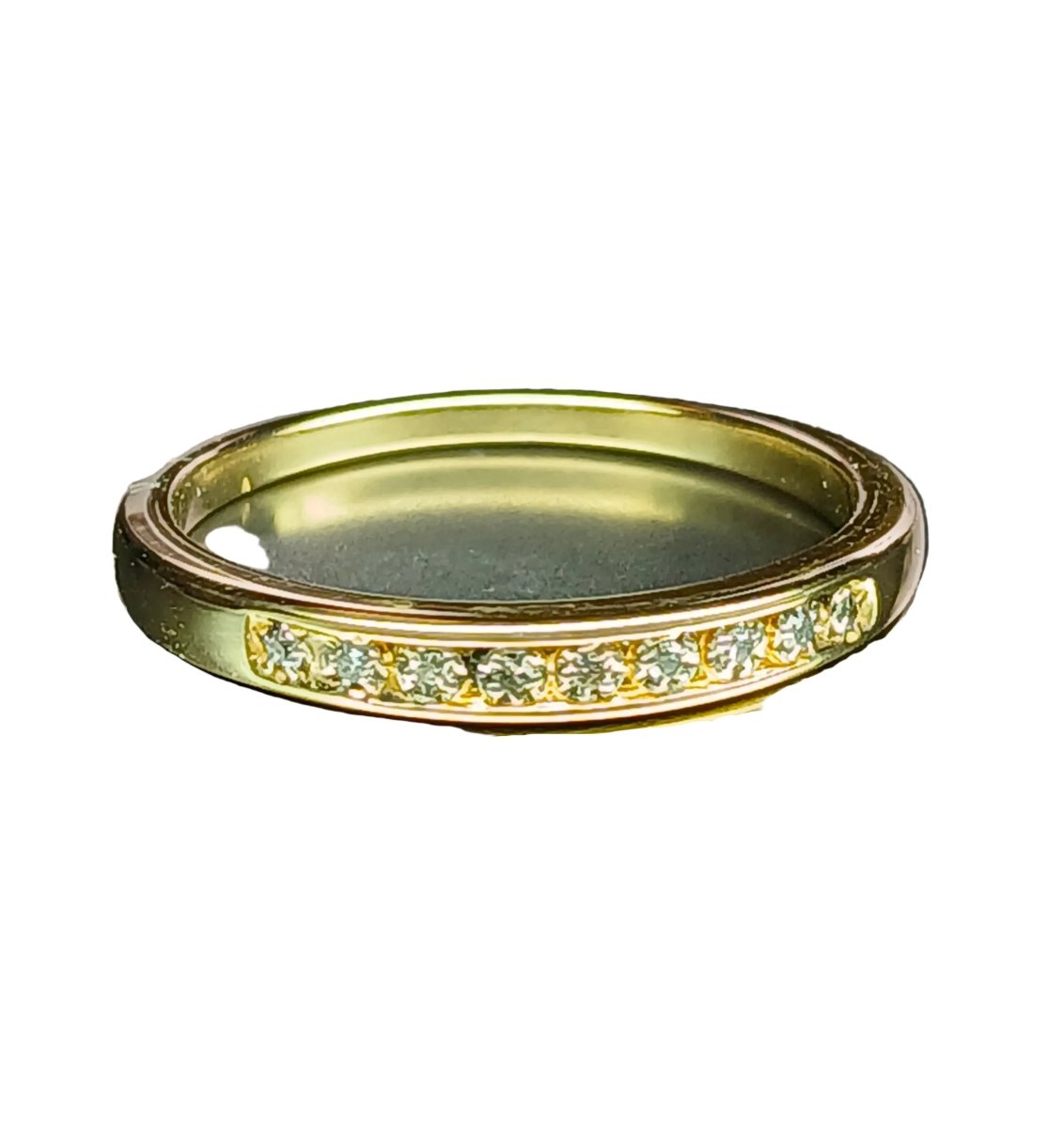 Bague Alliance en or jaune et diamants - Castafiore
