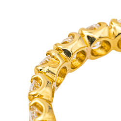 Bague Alliance en or jaune et diamants - Castafiore