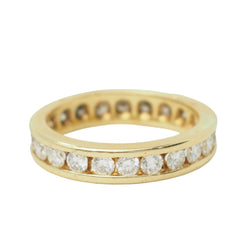 Bague Alliance en or jaune et diamants - Castafiore