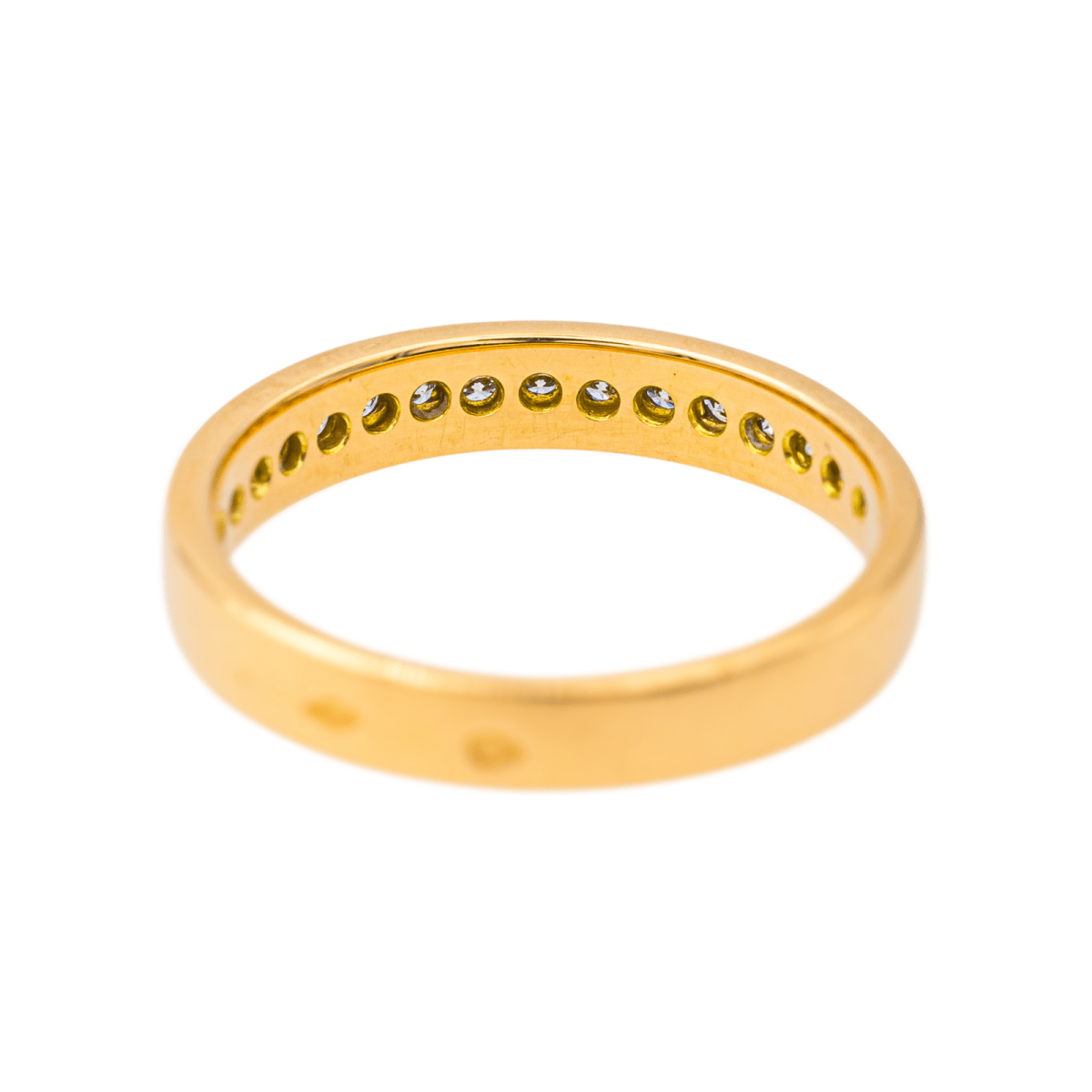Bague Alliance en or jaune et diamants - Castafiore