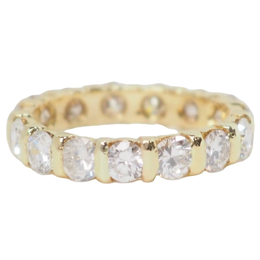 Bague Alliance en or jaune et diamants - Castafiore