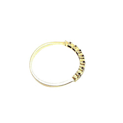 Bague Alliance en or jaune et diamants - Castafiore