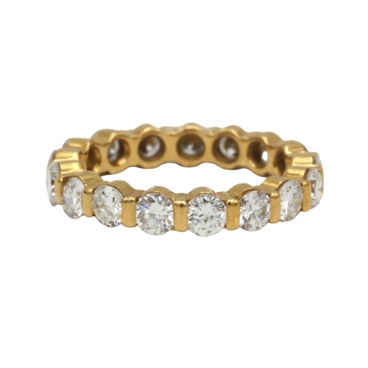 Bague Alliance en or jaune et diamants - Castafiore
