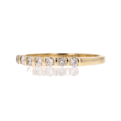 Bague Alliance en or jaune et diamants - Castafiore