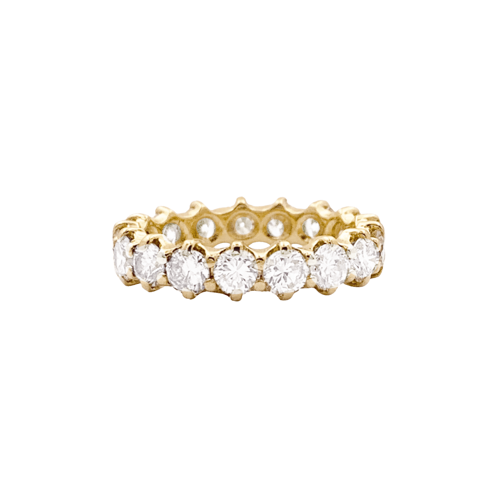Bague Alliance en or jaune et diamants - Castafiore