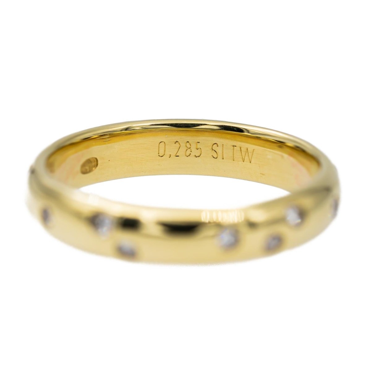 Bague Alliance en Or jaune et Diamants - Castafiore