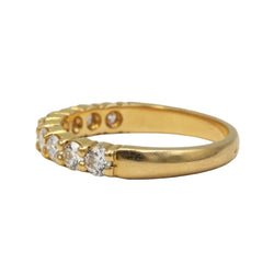 Bague Alliance en or jaune et diamants - Castafiore