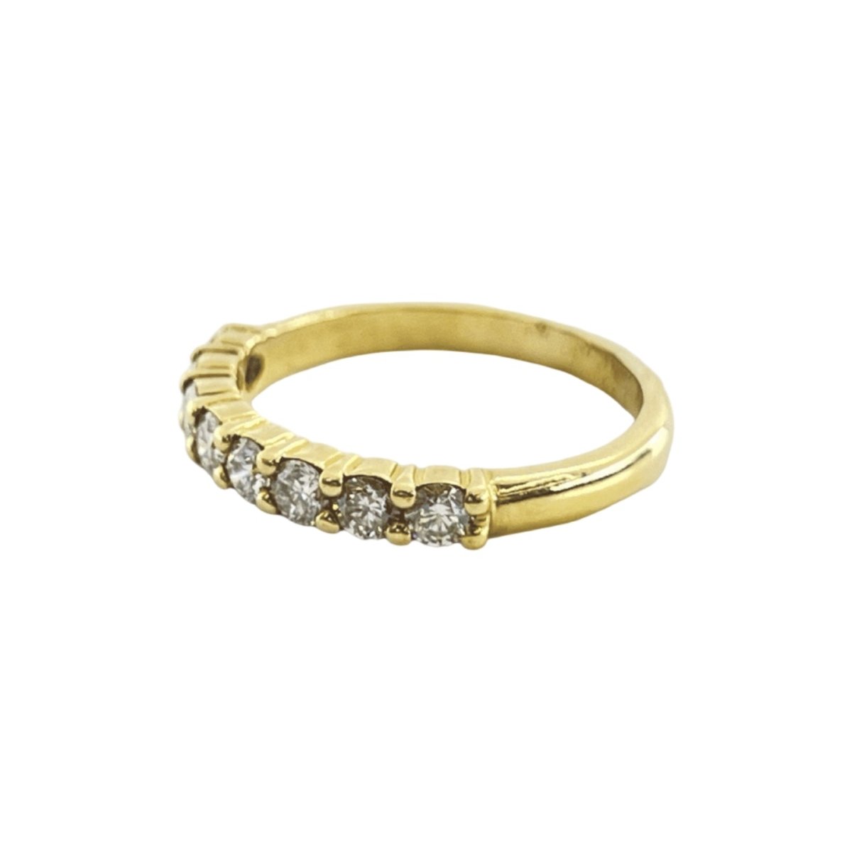 Bague Alliance en or jaune et diamants - Castafiore