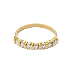 Bague Alliance en or jaune et diamants - Castafiore