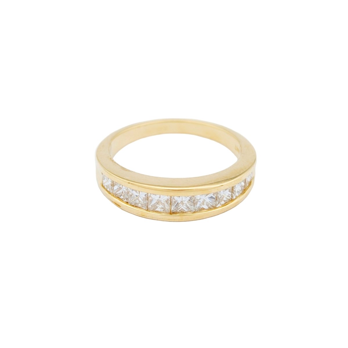Bague Alliance en or jaune et diamants - Castafiore