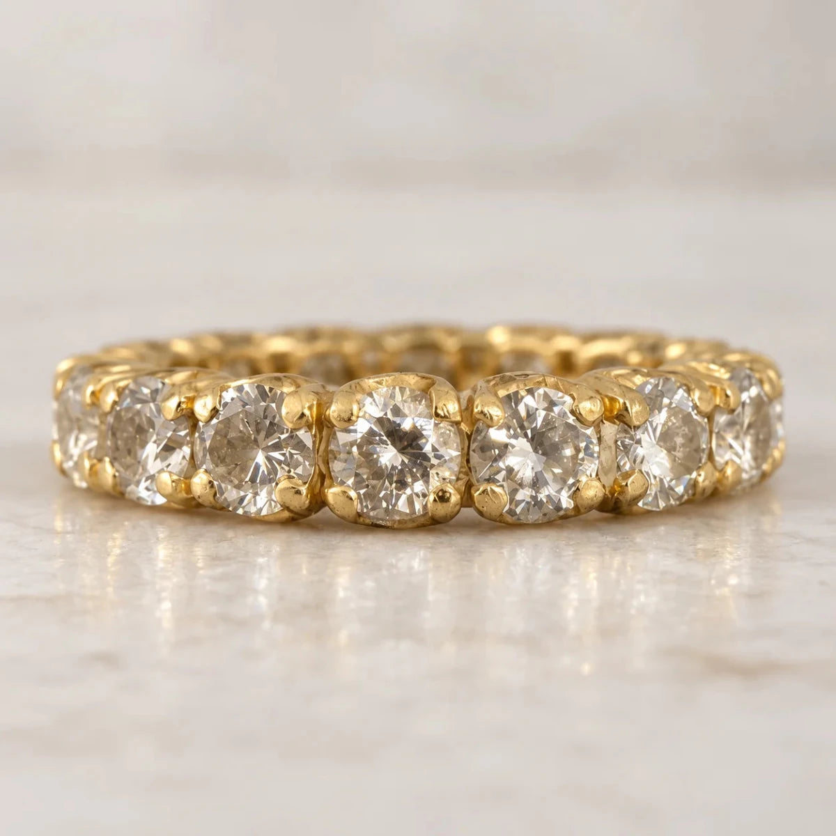 Bague Alliance en or jaune et diamants - Castafiore