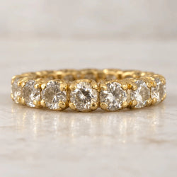 Bague Alliance en or jaune et diamants - Castafiore