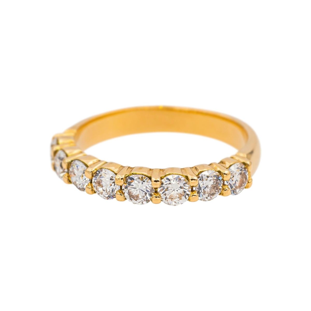 Bague Alliance en or jaune et diamants - Castafiore