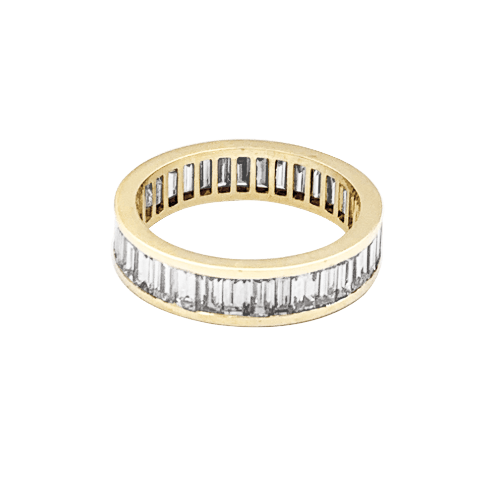 Bague Alliance en or jaune et diamants - Castafiore