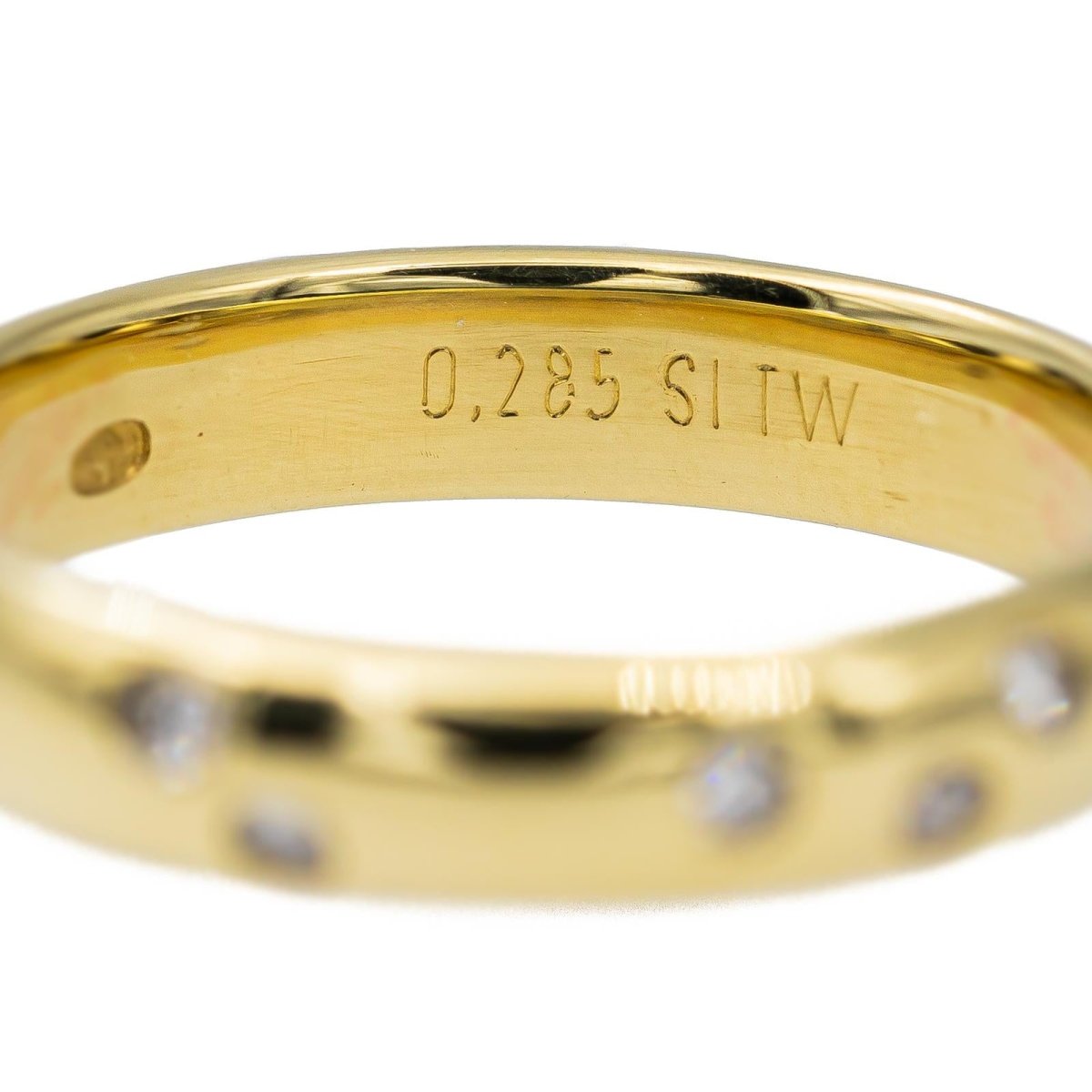 Bague Alliance en Or jaune et Diamants - Castafiore