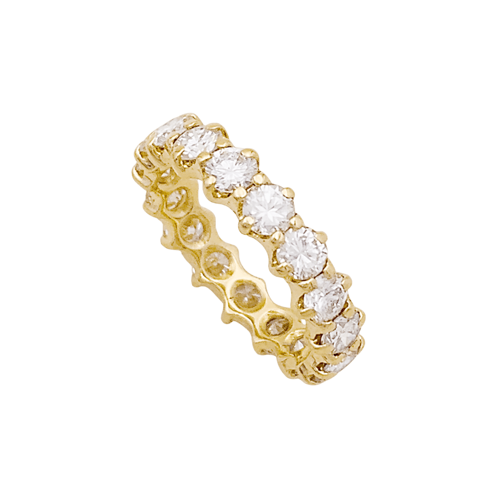 Bague Alliance en or jaune et diamants - Castafiore