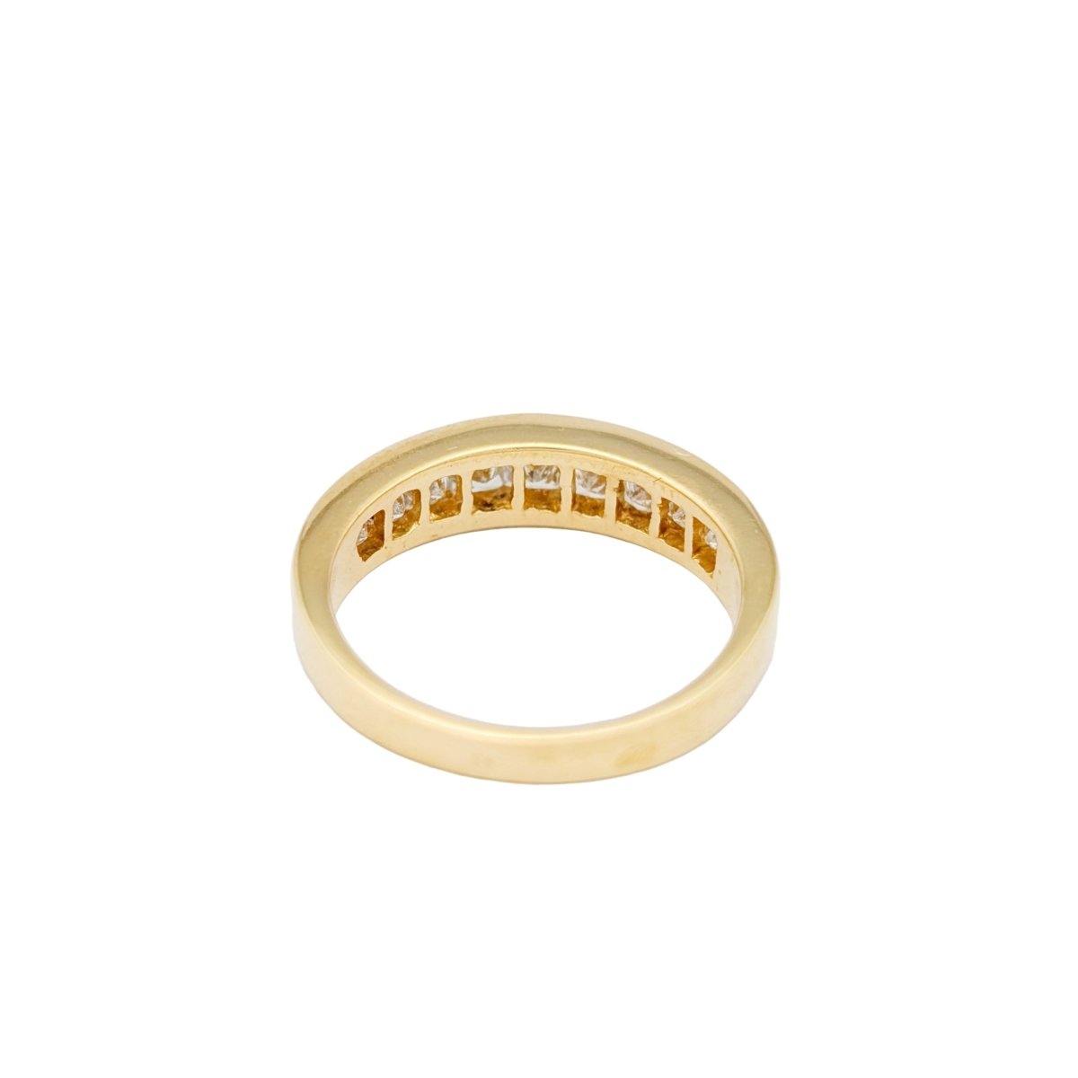 Bague Alliance en or jaune et diamants - Castafiore