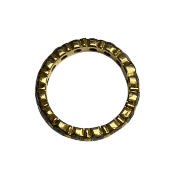Bague Alliance en or jaune et diamants - Castafiore