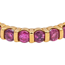 Bague Alliance en or jaune et rubis - Castafiore