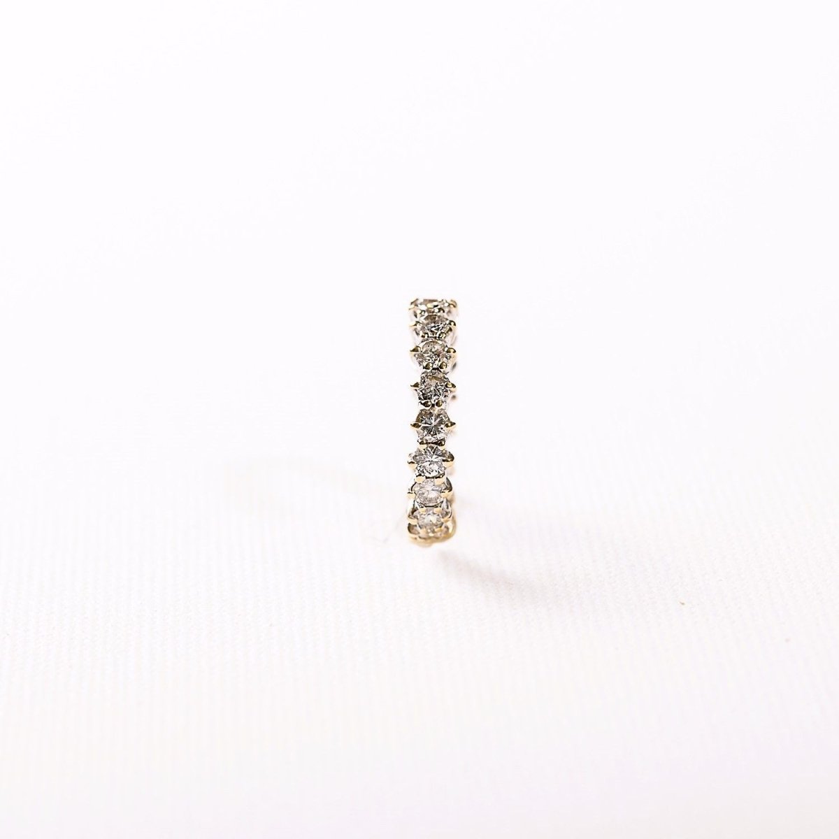 Bague Alliance en or jaune, or blanc et diamants - Castafiore