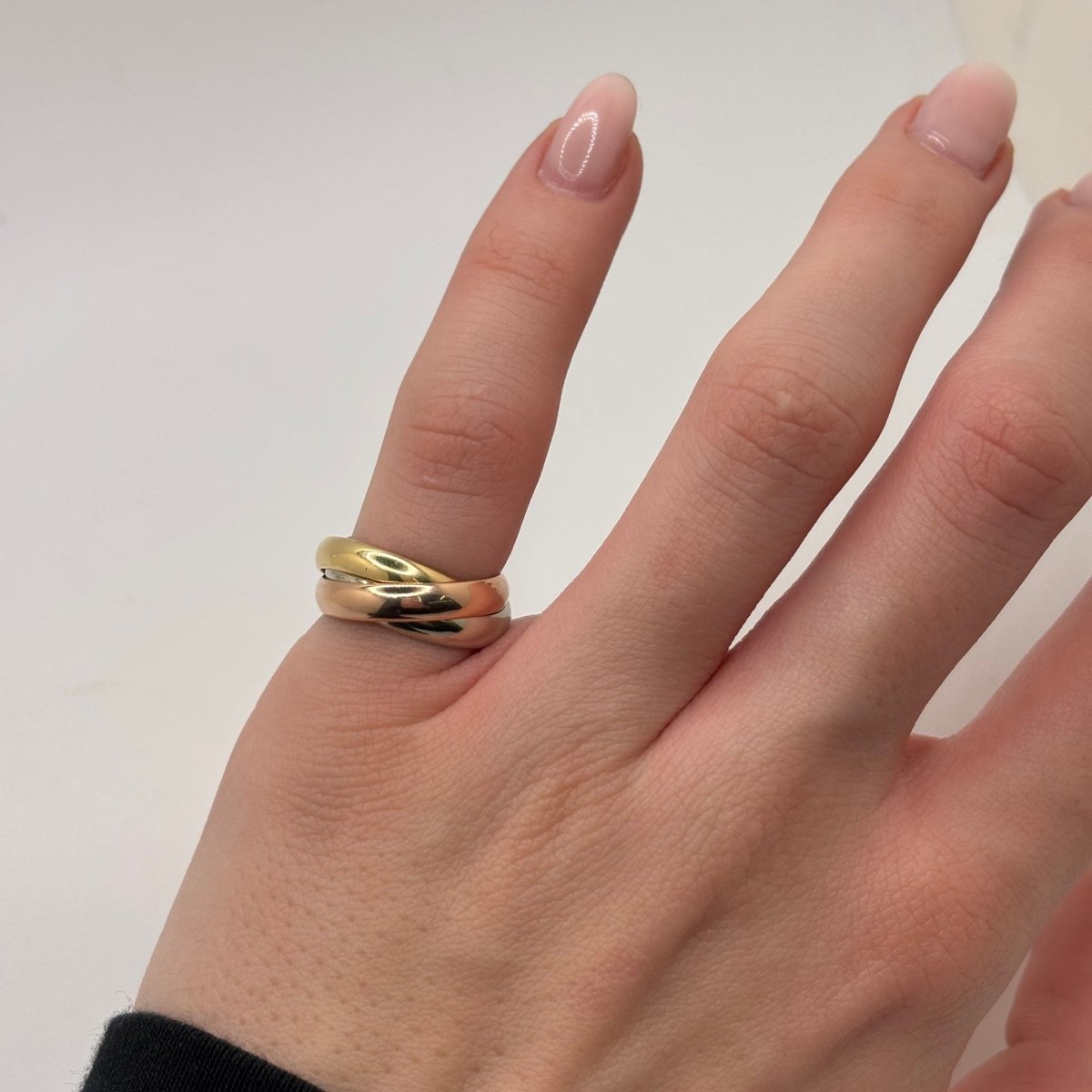 Bague Alliance en or jaune, or blanc et or rose - Castafiore
