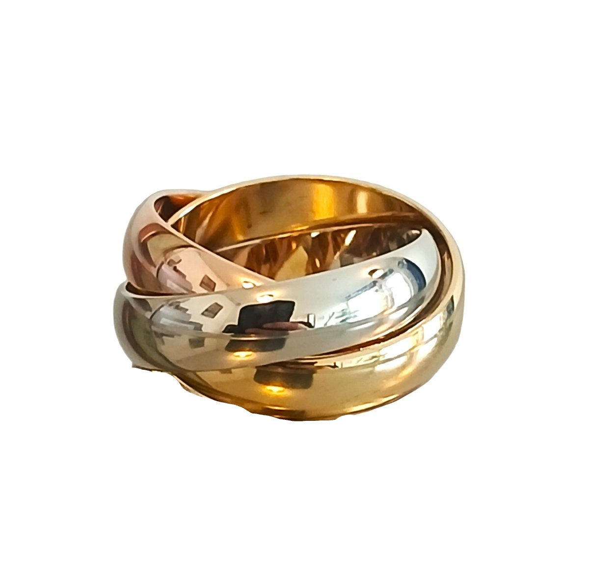 Bague Alliance en or jaune, or blanc et or rose - Castafiore