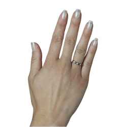 Bague Alliance en or jaune, saphirs et diamants - Castafiore