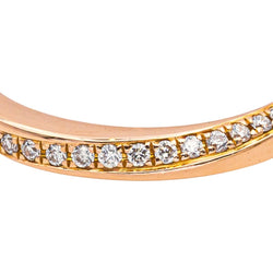 Bague Alliance en or rose et diamants - Castafiore