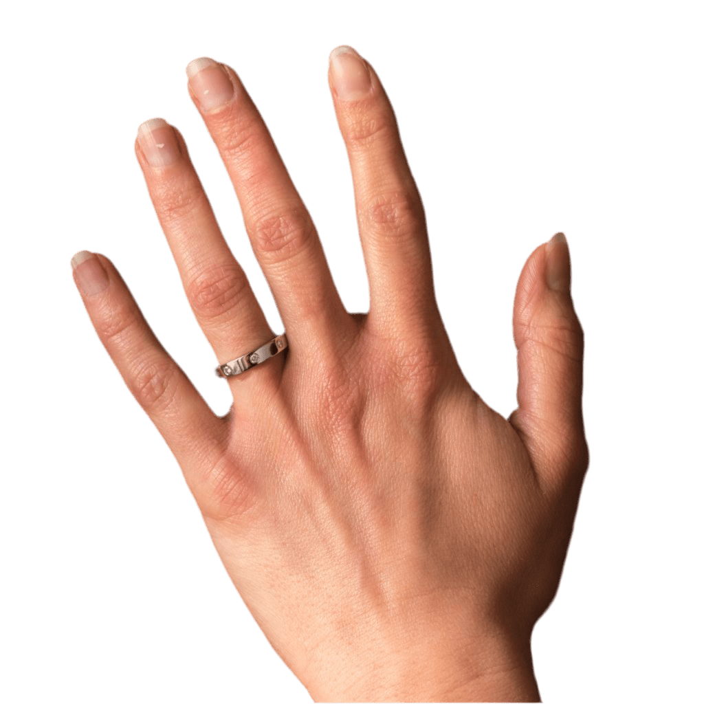 Bague Alliance en platine et diamants - Castafiore