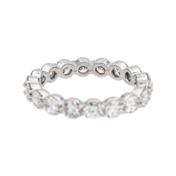 Bague Alliance en platine et diamants - Castafiore