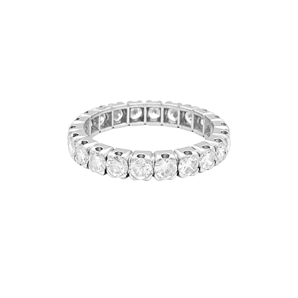 Bague Alliance en platine et diamants - Castafiore