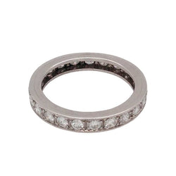 Bague Alliance en platine et diamants - Castafiore