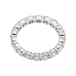 Bague Alliance en platine et diamants - Castafiore