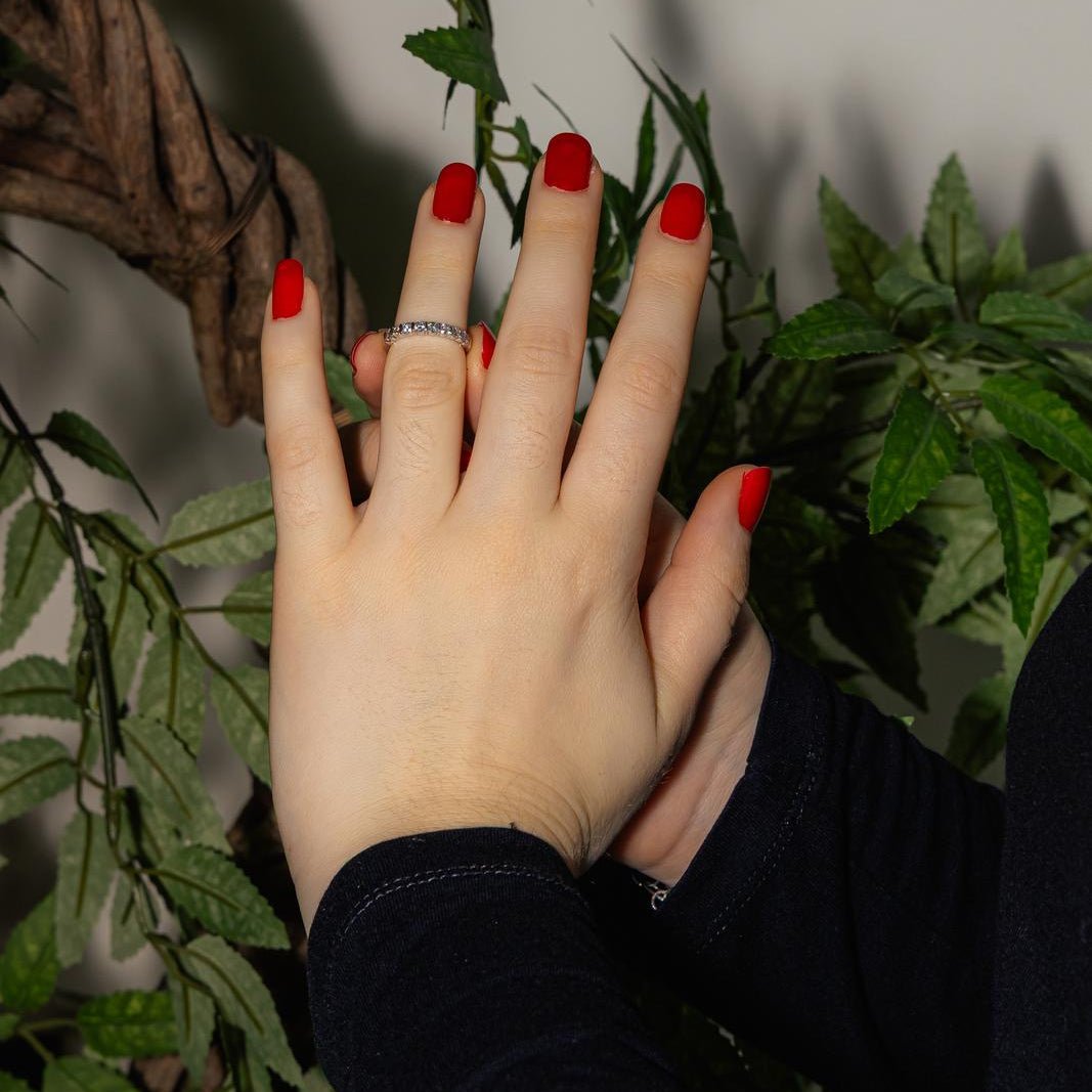 Bague Alliance en platine et diamants - Castafiore