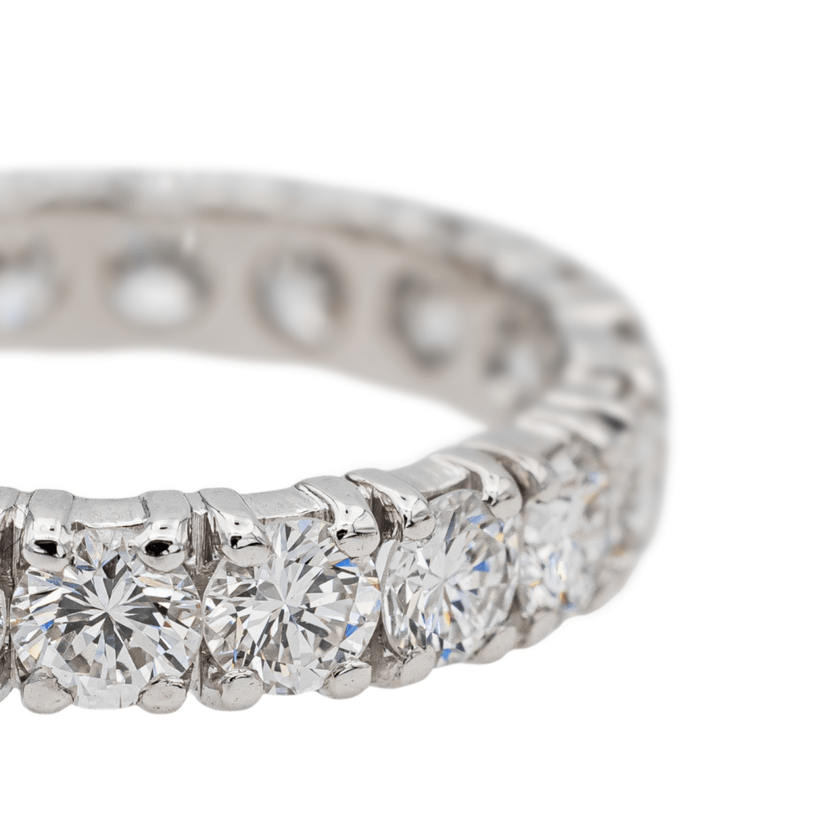 Bague Alliance en platine et diamants - Castafiore