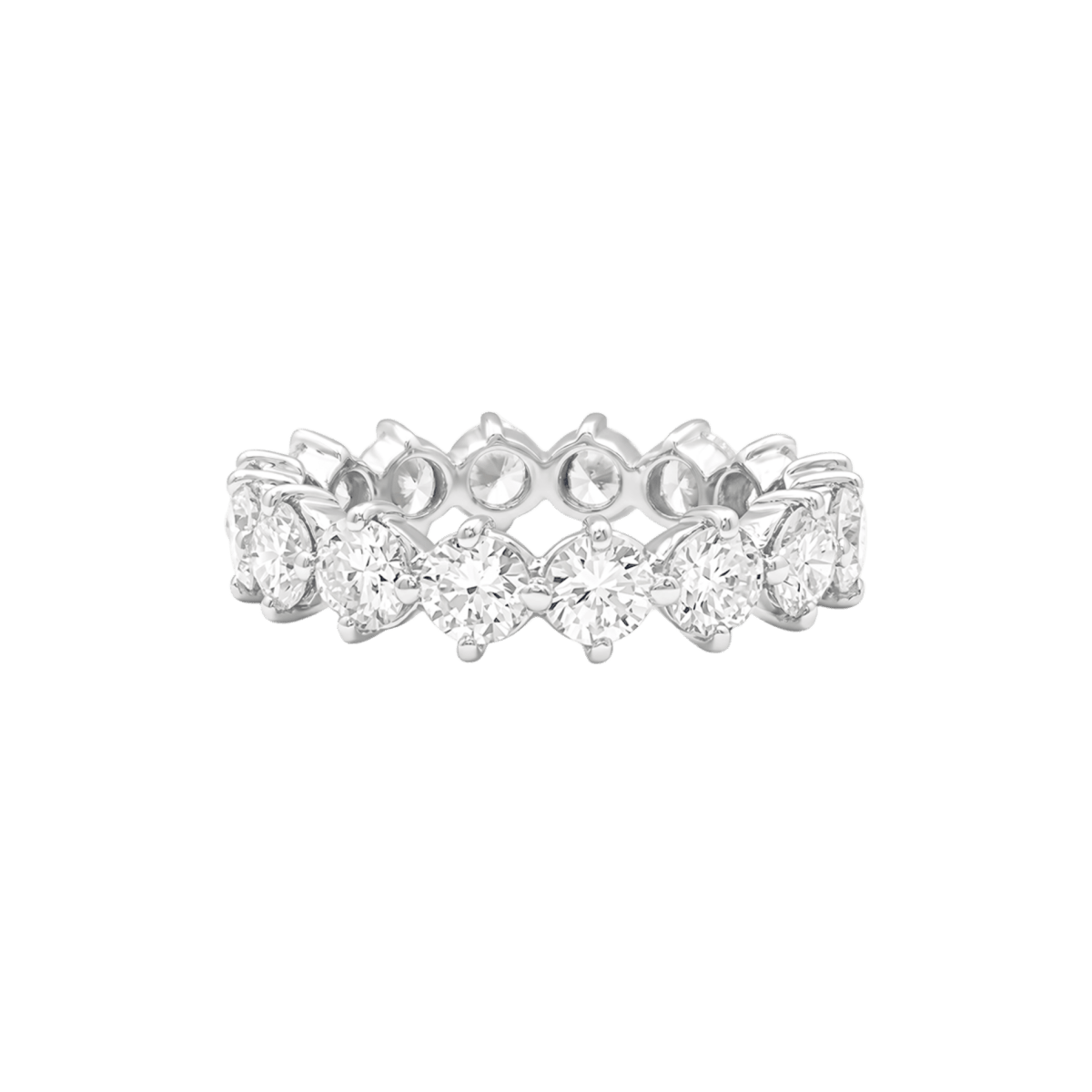 Bague Alliance en platine et diamants - Castafiore