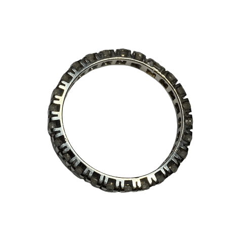 Bague Alliance en platine et diamants - Castafiore