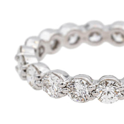 Bague Alliance en platine et diamants - Castafiore