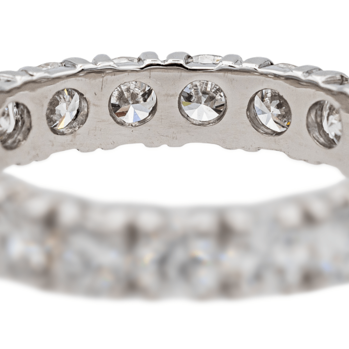 Bague Alliance en platine et diamants - Castafiore