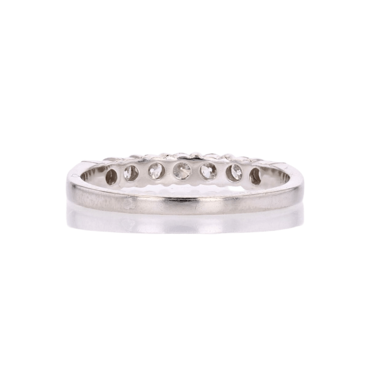 Bague Alliance en platine et diamants - Castafiore