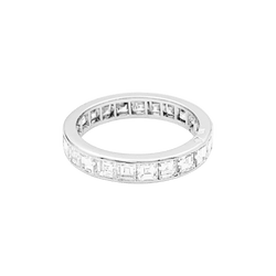 Bague Alliance en platine et diamants - Castafiore