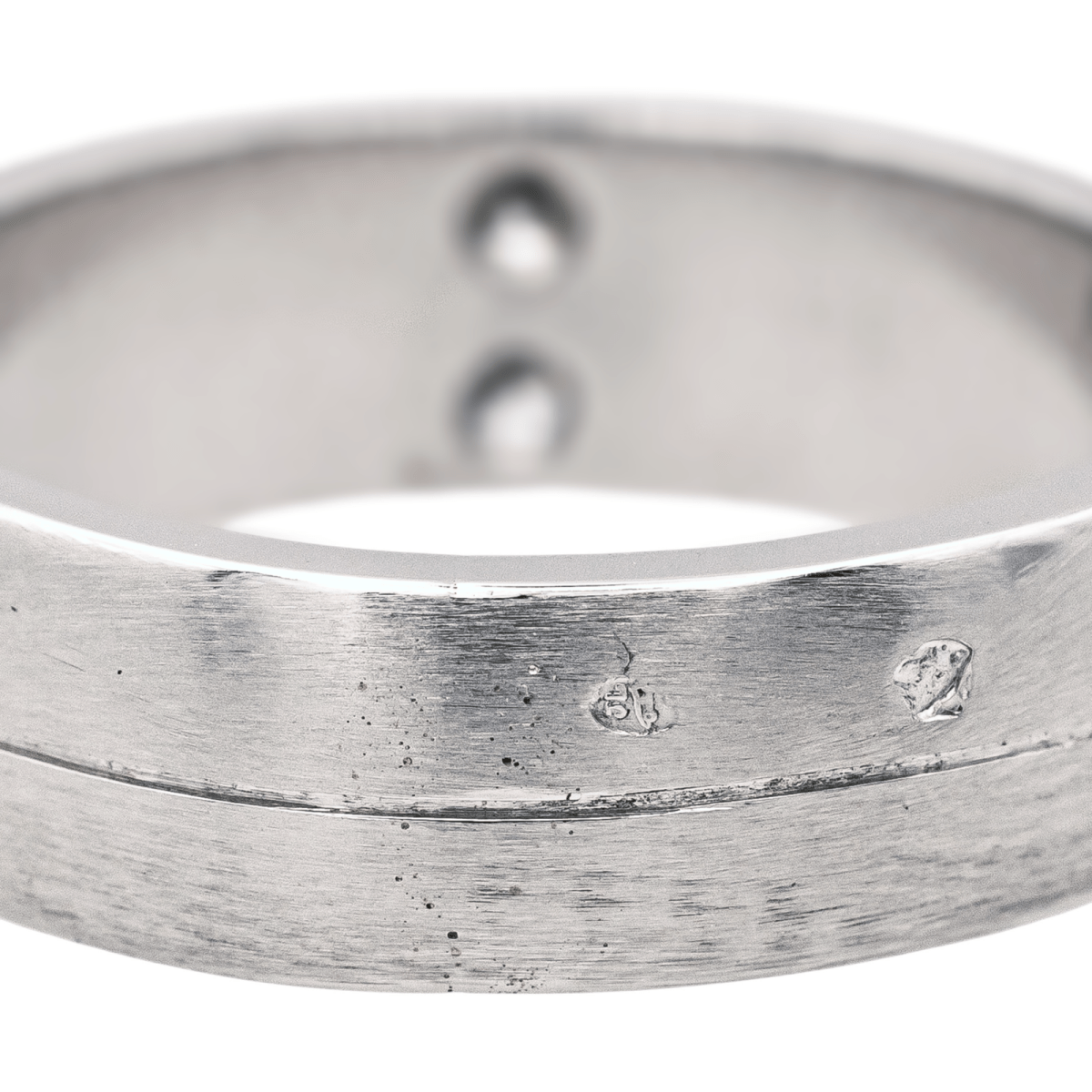 Bague Alliance en platine et diamants - Castafiore