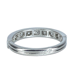 Bague Alliance en platine et diamants - Castafiore